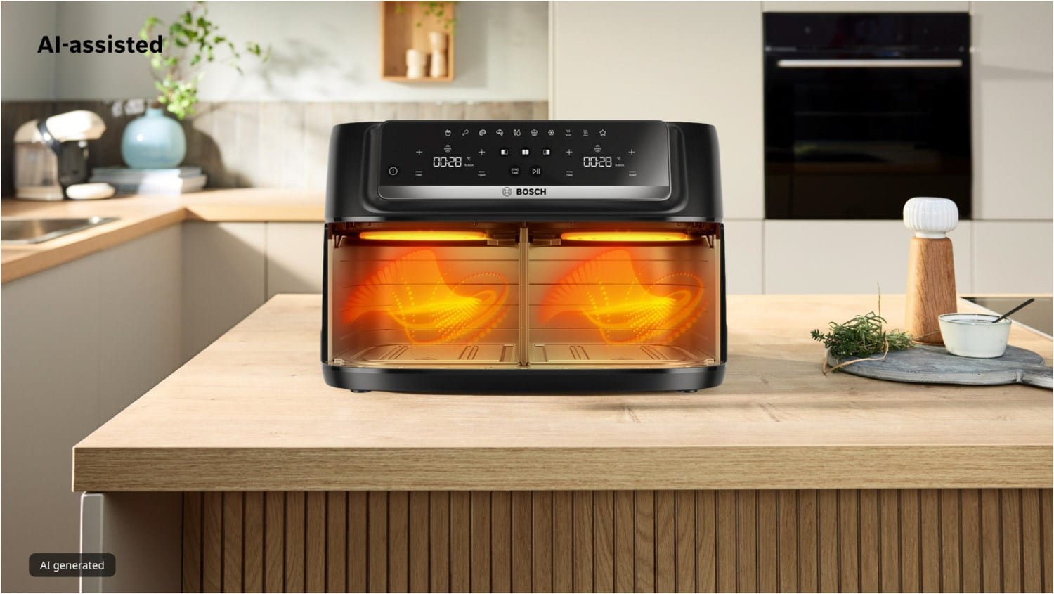 Bosch MAFD440B7 Heißluft-Fritteuse schwarz