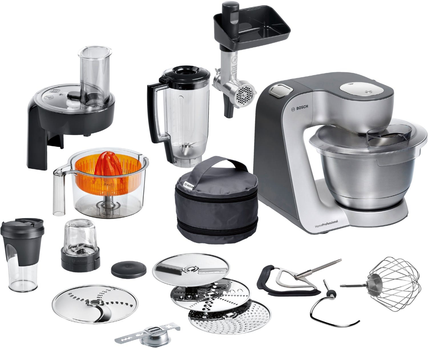 Bosch MUM 59 S 81 DE Küchenmaschine silber