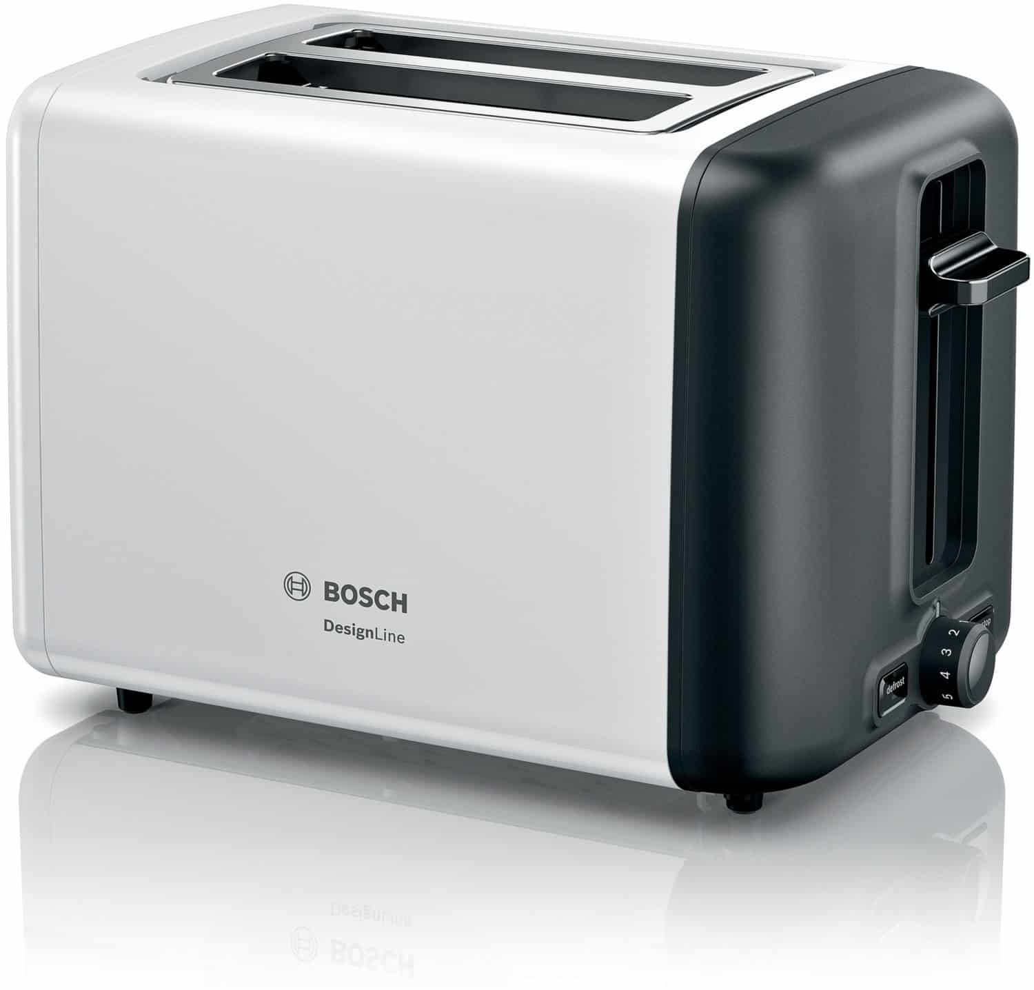 Bosch TAT3P421DE Kompakt-Toaster weiß/schwarz