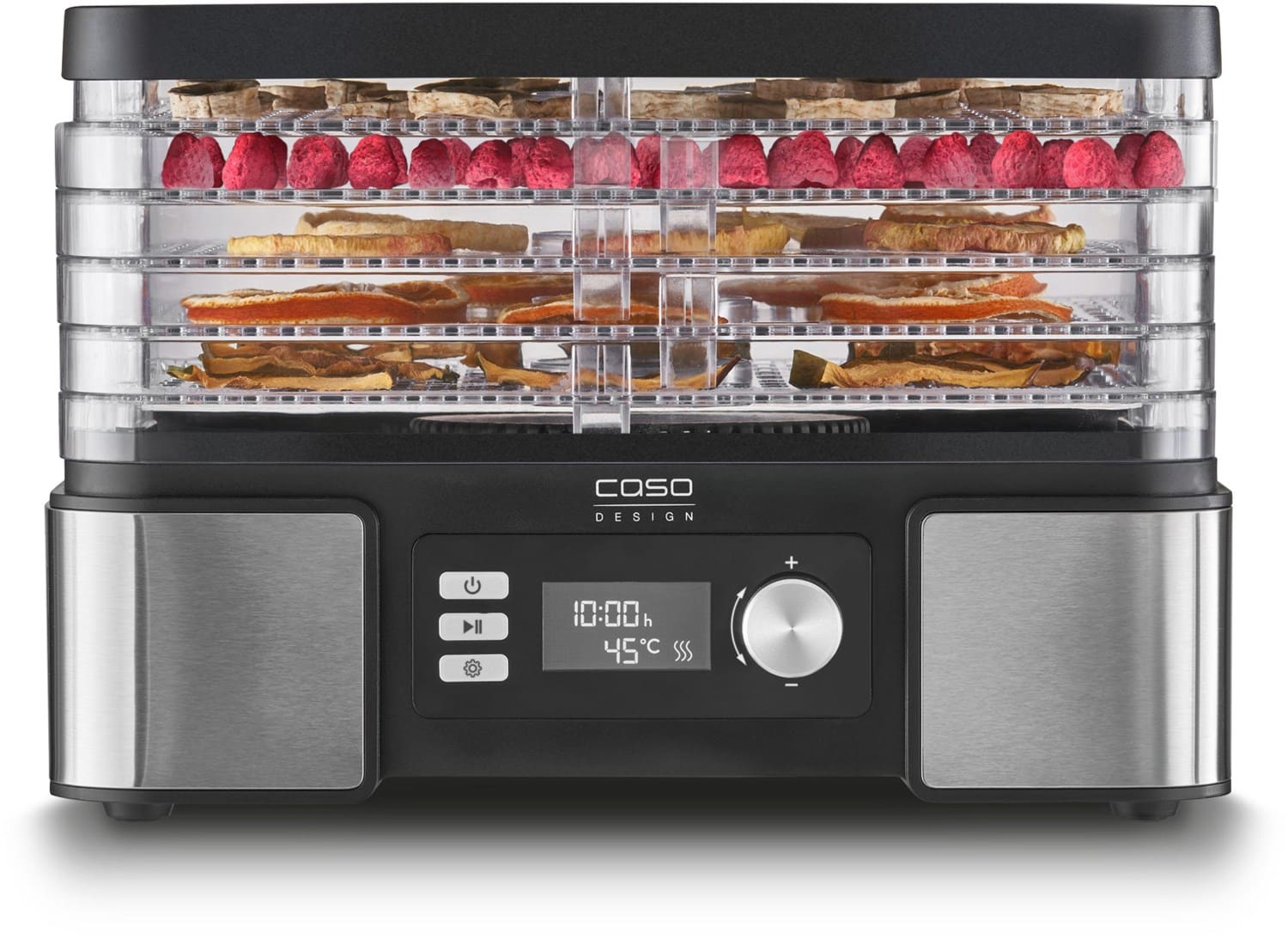 Caso DH 450 Dörrautomat schwarz/edelstahl