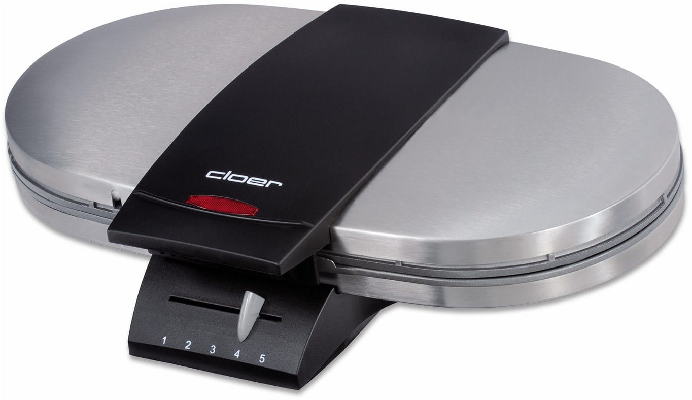 Cloer 1329 Waffeleisen edelstahl matt