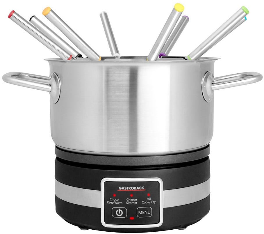 Gastroback Fondue Multicook 4-in-1 Fondue edelstahl/schwarz