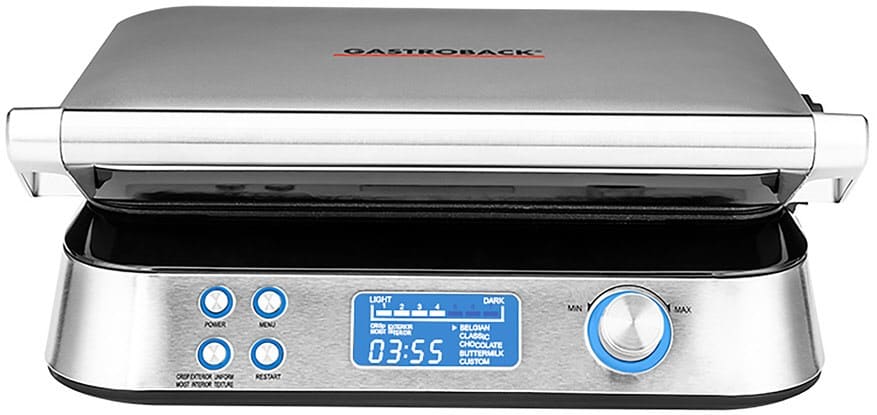 Gastroback Waffeleisen Advanced Control silber