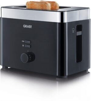 Graef TO 62 Doppelschlitz-Toaster schwarz