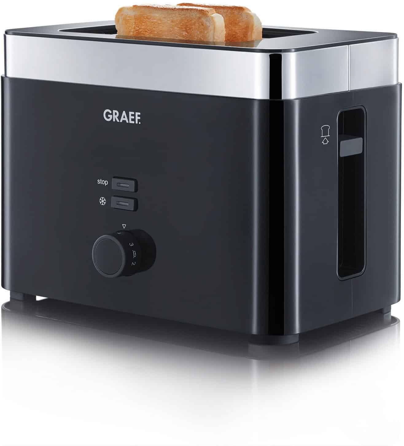 Graef TO 62 Doppelschlitz-Toaster schwarz