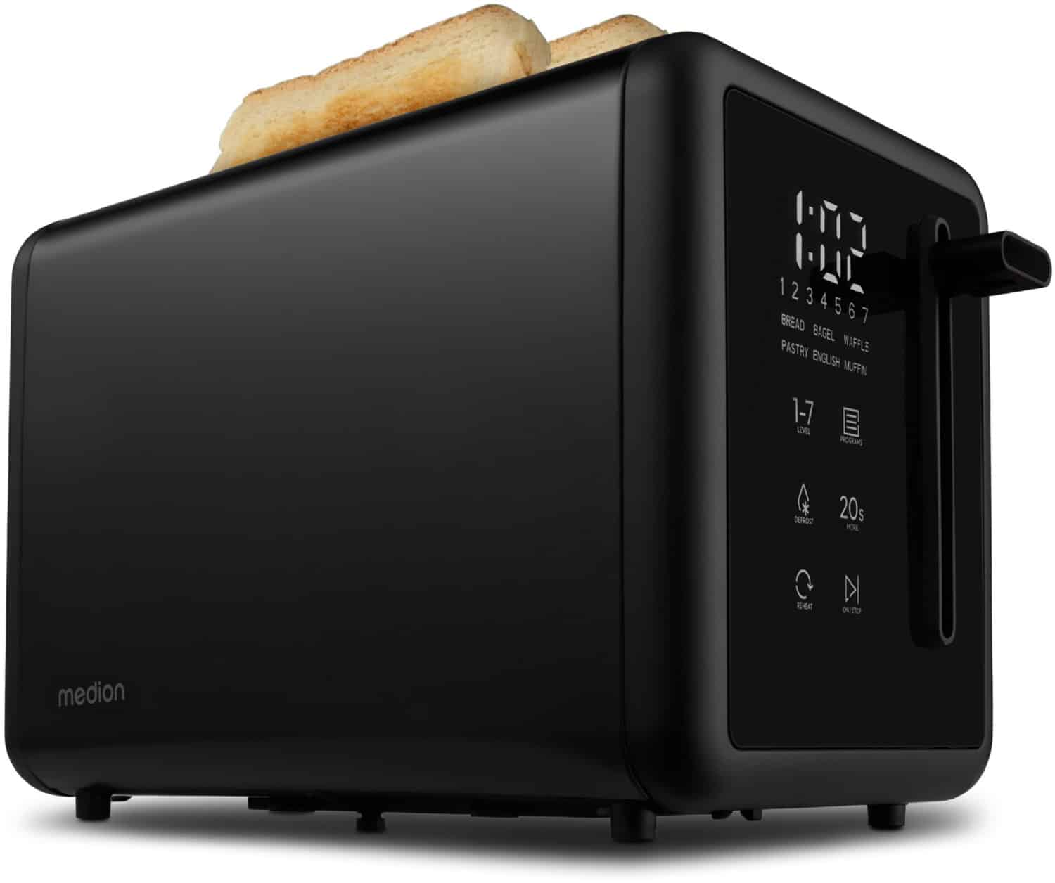Medion Life MD12102 Kompakt-Toaster schwarz