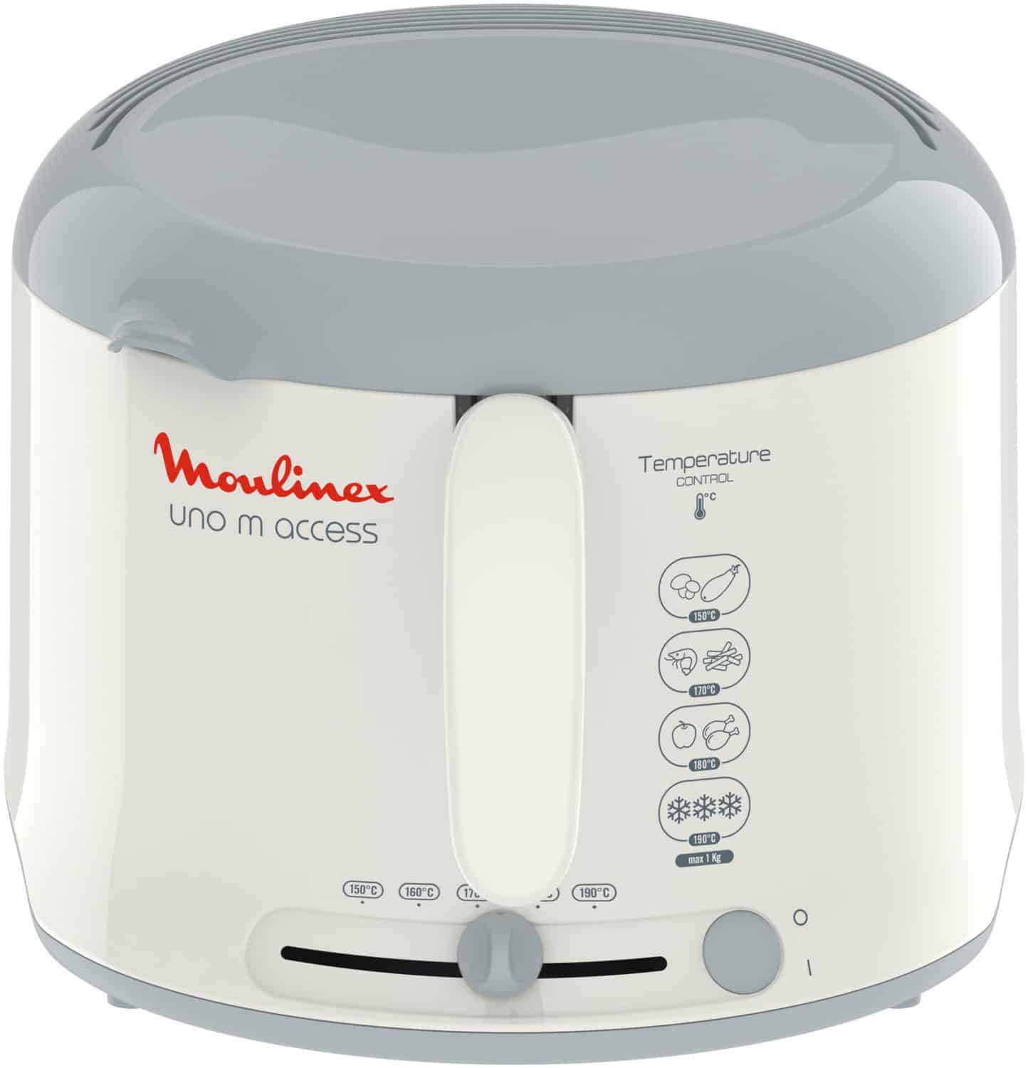 Moulinex AF1211 Uno M Access Fritteuse weiß/grau