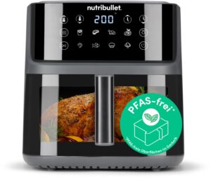NutriBullet NBA0811DG Crisplite Air Fryer Heißluft-Fritteuse schwarz