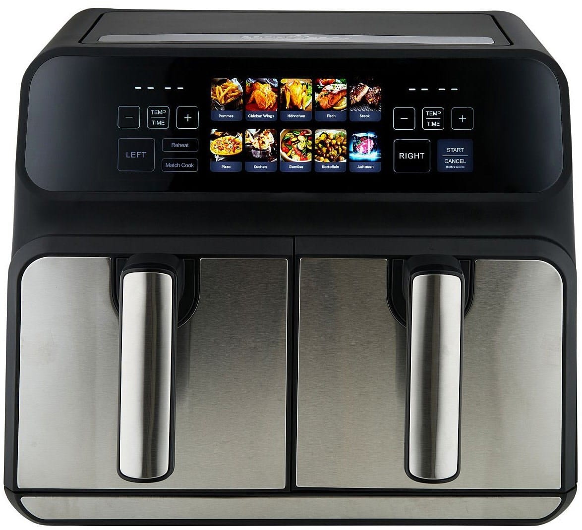 ProfiCook PC-FR 1287 H Heißluft-Fritteuse edelstahl/schwarz