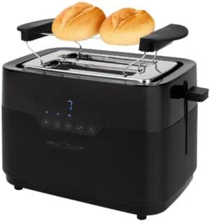 ProfiCook PC-TA 1244 Kompakt-Toaster edelstahl/schwarz