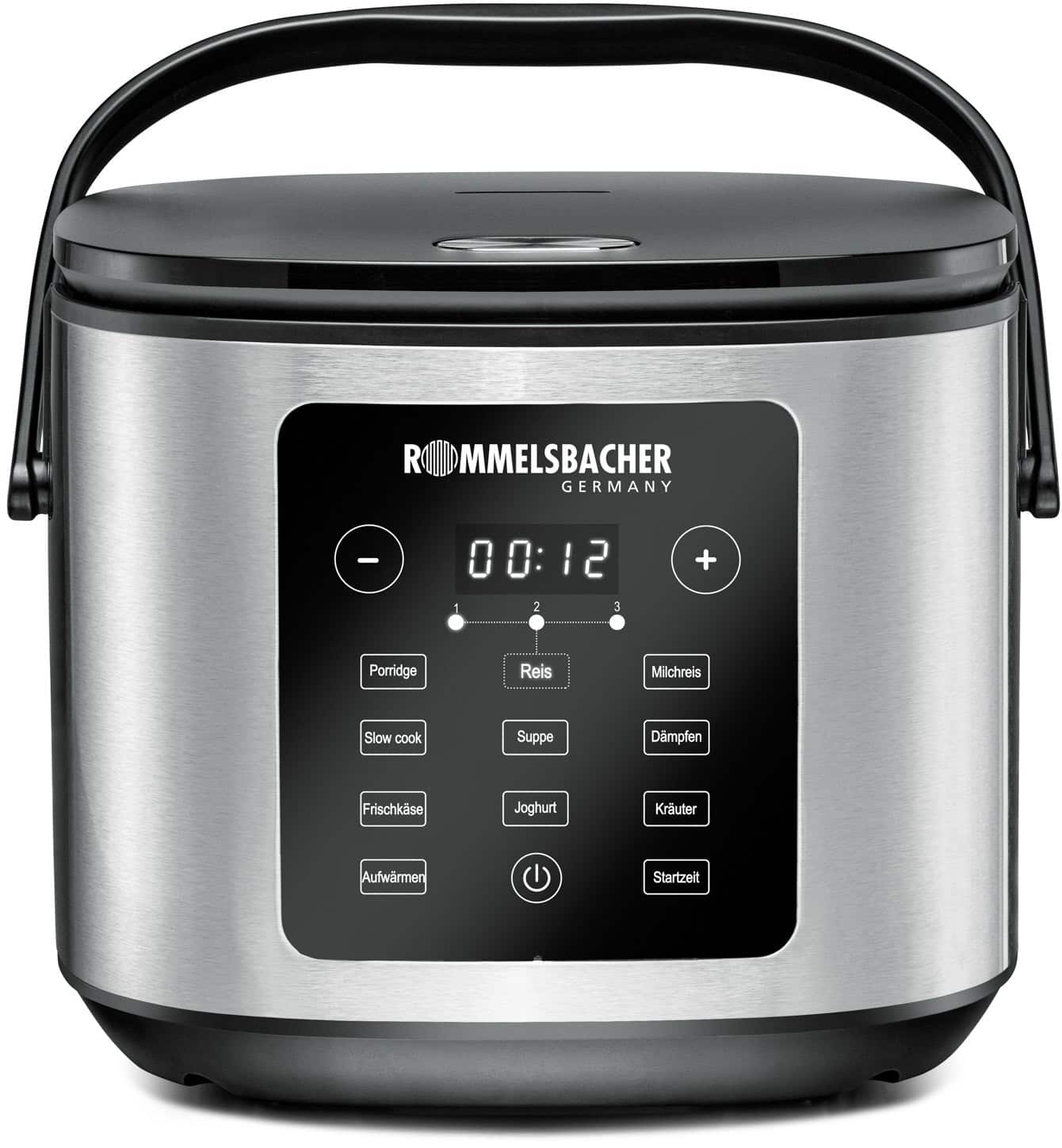 Rommelsbacher MRK 950 Reiskocher edelstahl/schwarz