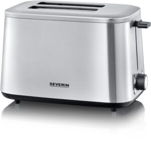 Severin AT 2513 Kompakt-Toaster edelstahl/schwarz