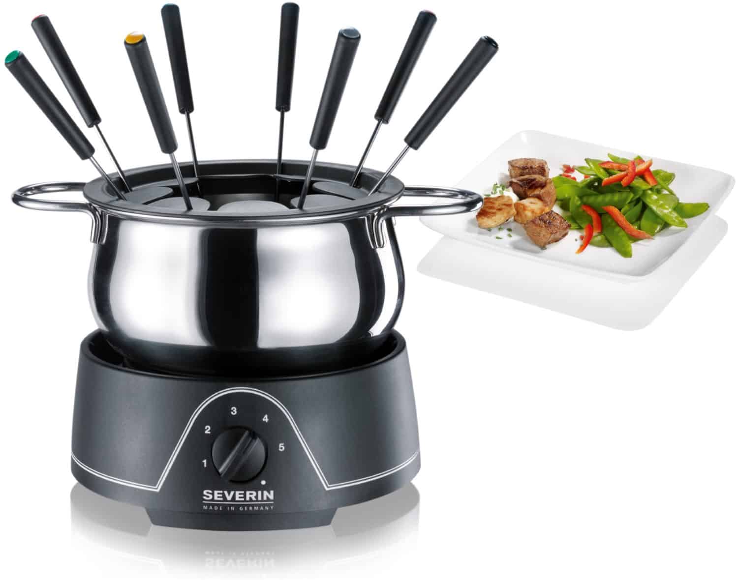 Severin FO 9468 Fondue edelstahl/schwarz