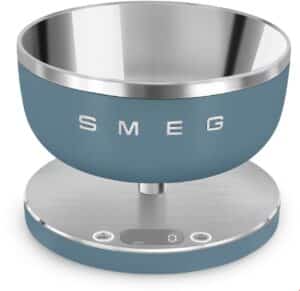 Smeg KSC01SBMWW Küchenwaage mit Schüssel storm blue matt
