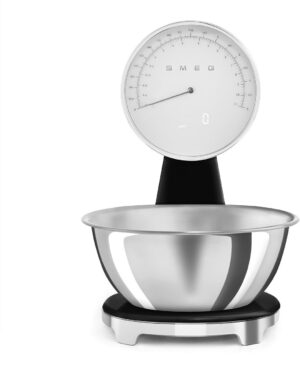 Smeg KSF01BLWW Küchenwaage mit Schüssel schwarz