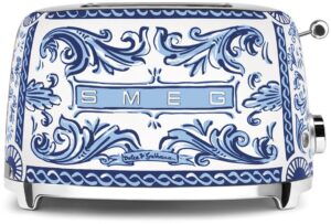 Smeg TSF01DGBEU Dolce & Gabbana Doppelschlitz-Toaster blu mediterraneo