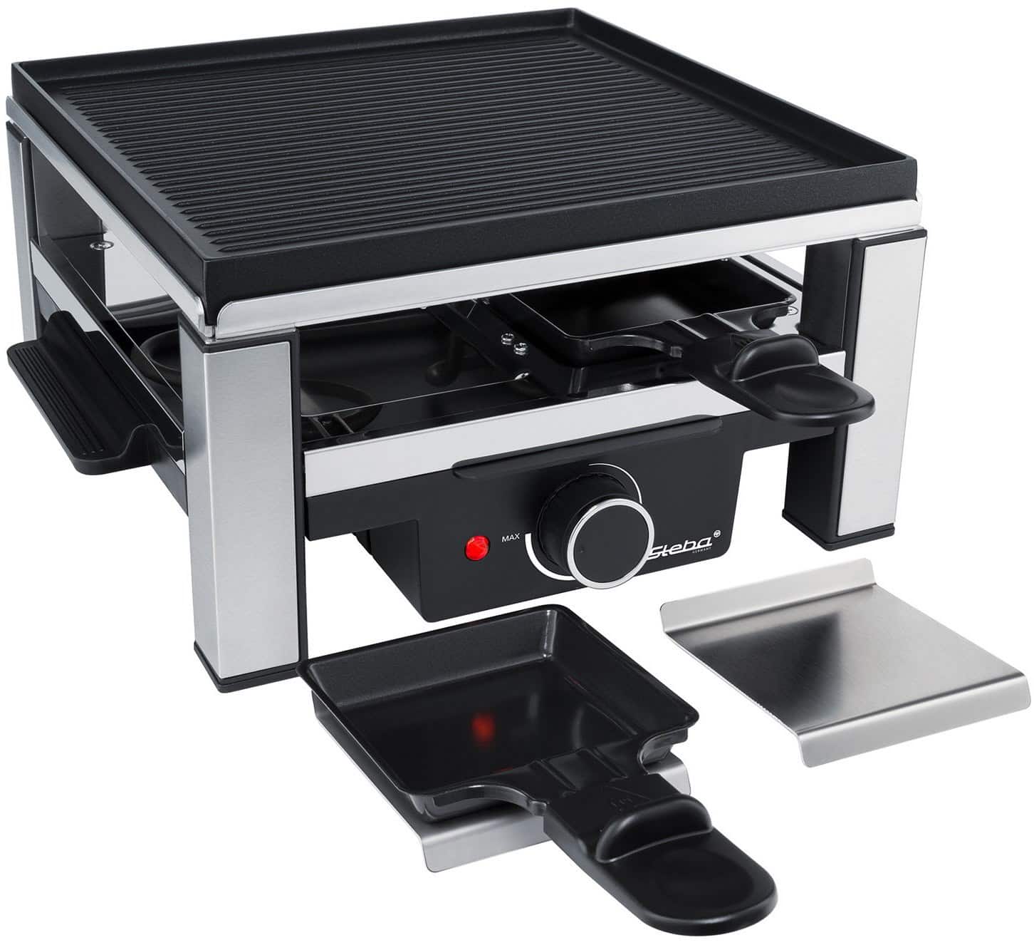 Steba RC 104 Raclette schwarz/edelstahl