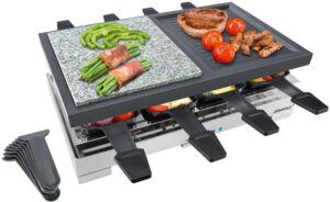 Steba RC 88 Raclette edelstahl/schwarz