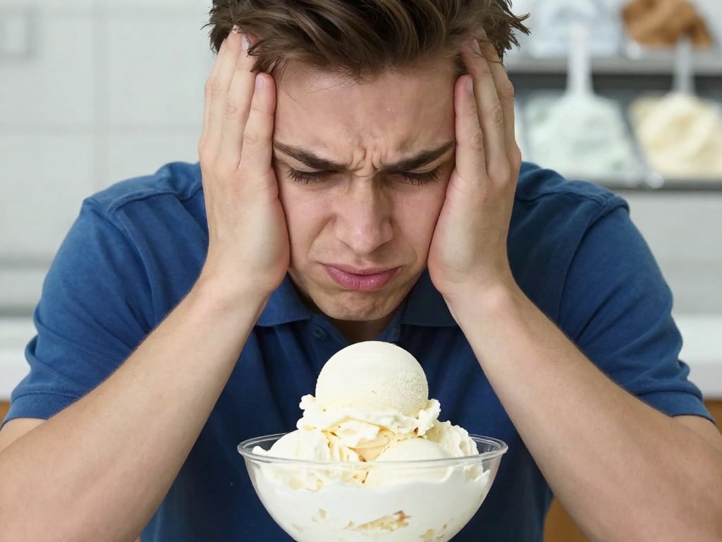 Eismaschine Eis wird nicht fest