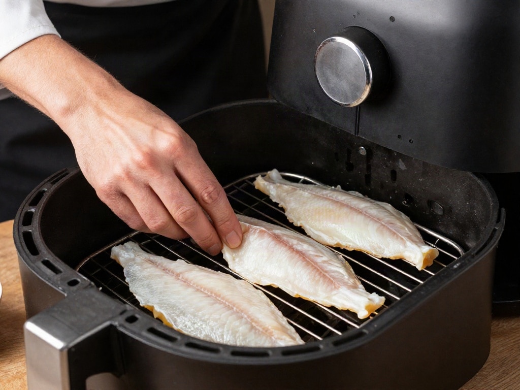 Heißluftfritteuse Fisch
