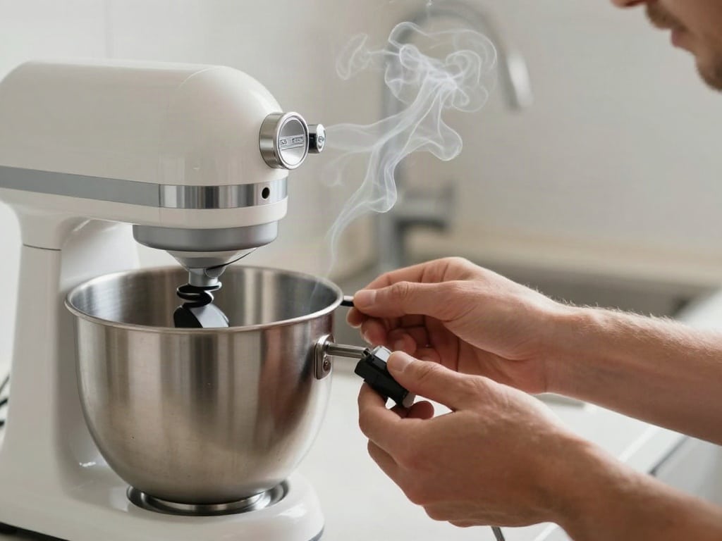 Küchenmaschine riecht verbrannt