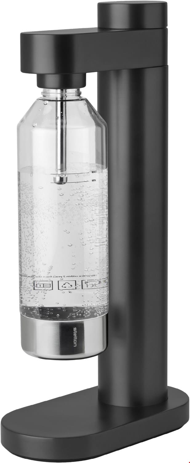 stelton Brus Trinkwasser-Sprudler black metallic